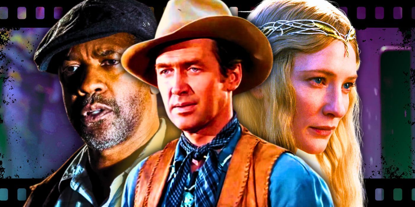 Blended image of Denzel Washington, James Stewart, and Cate Blanchett