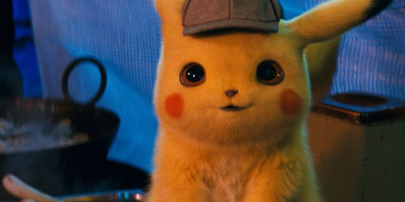 Detective Pikachu wearing his hat