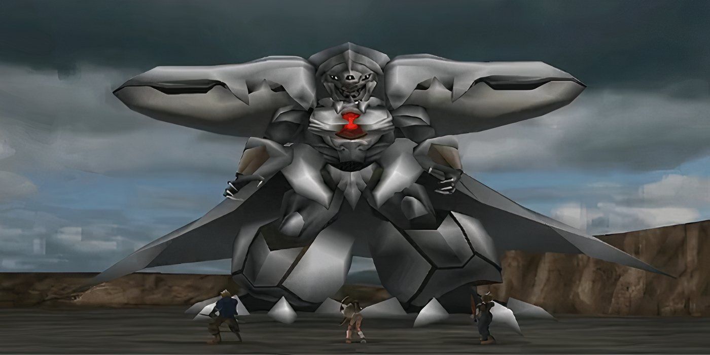 Diamond Weapon in azione nel finale originale