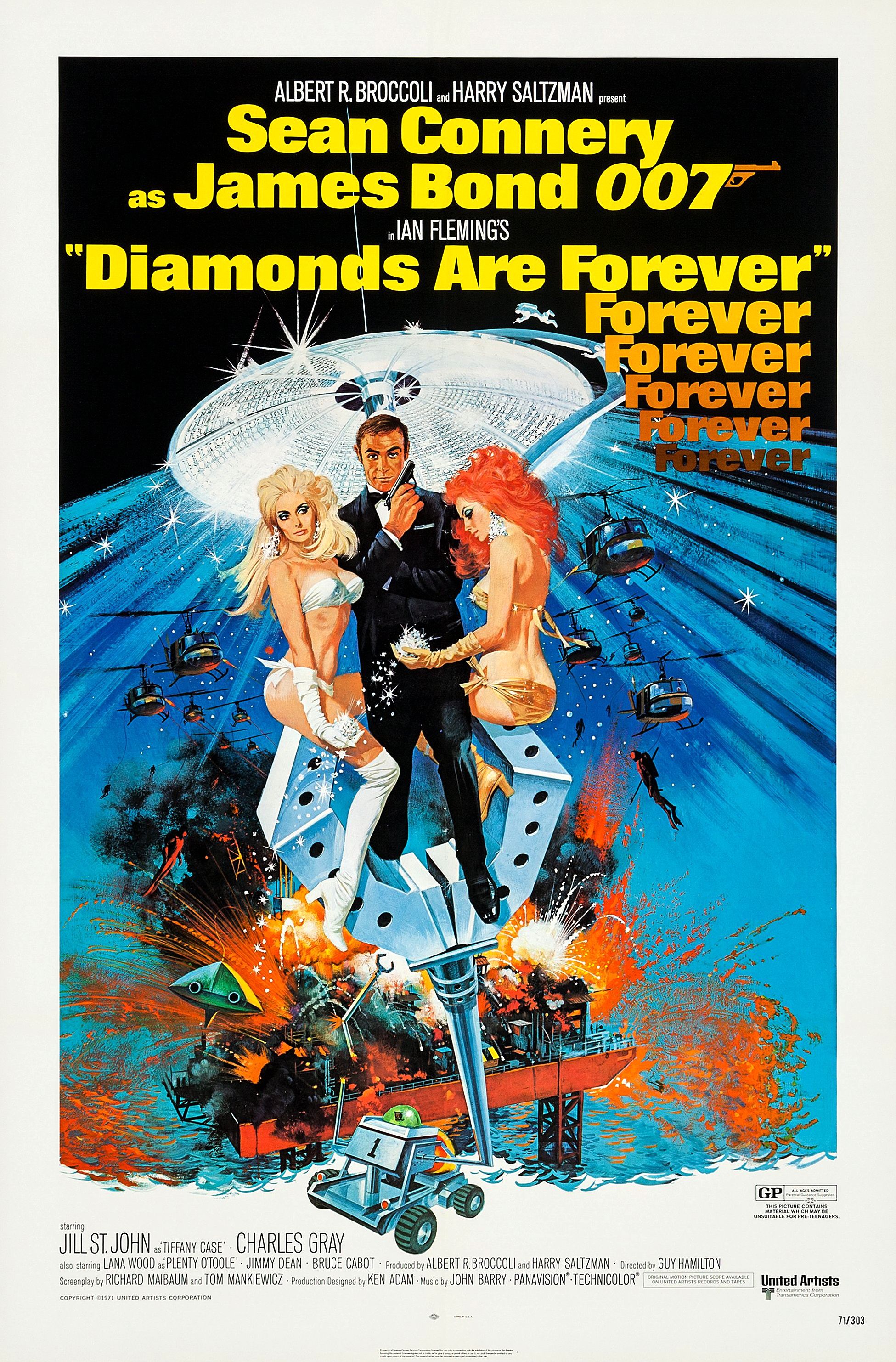 Diamonds Are Forever Film Poster