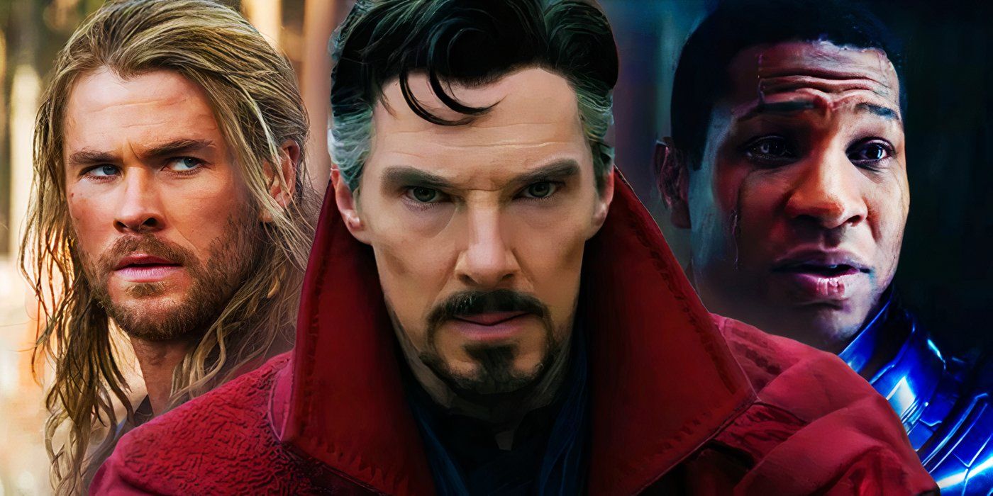 Doctor Strange, Thor, and Kang the Conqueror in the MCU