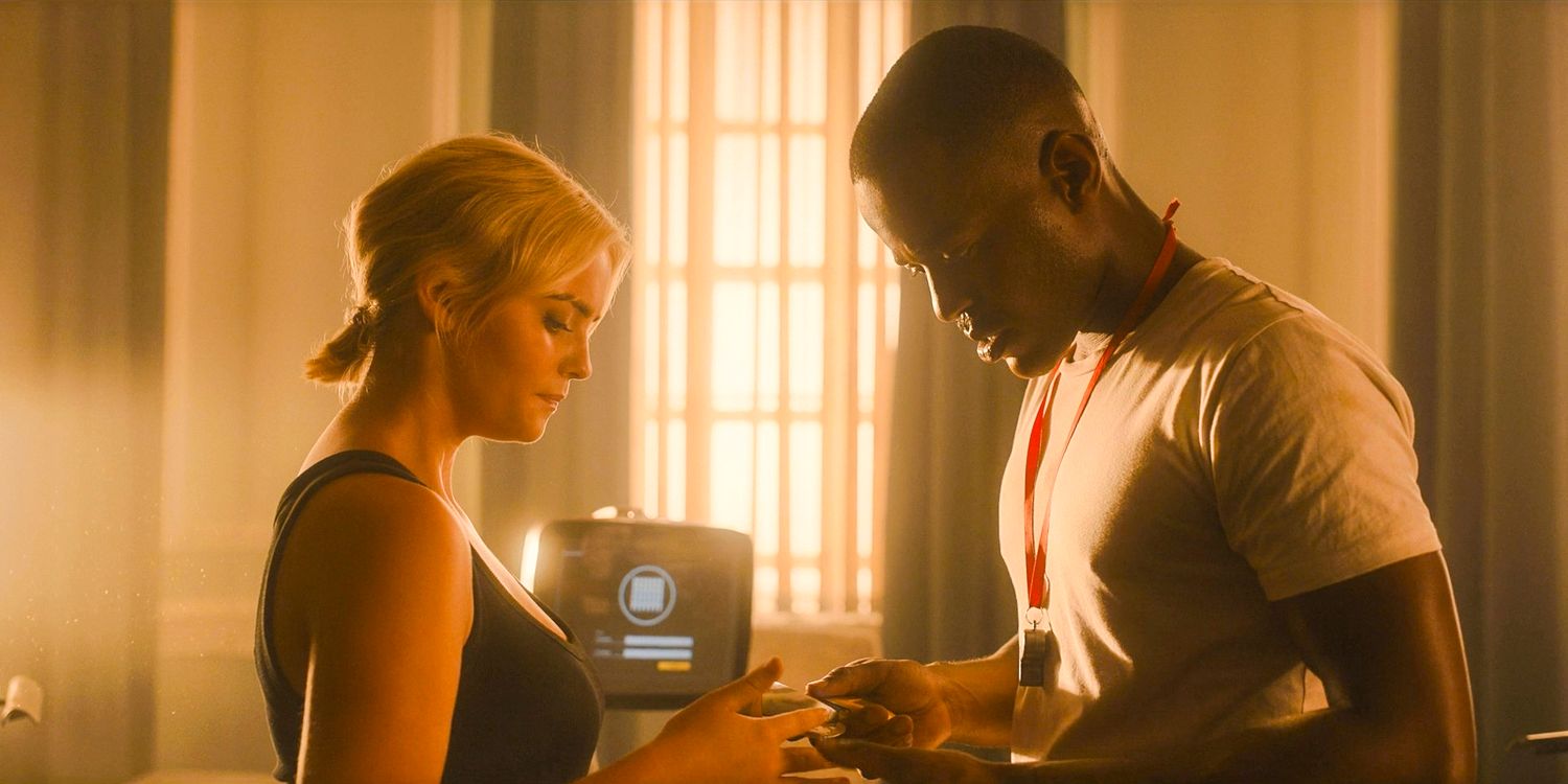 The Doctor (Ncuti Gatwa) takes a DNA sample from Ruby (Millie Gibson) in Doctor Who season 14 episode 8