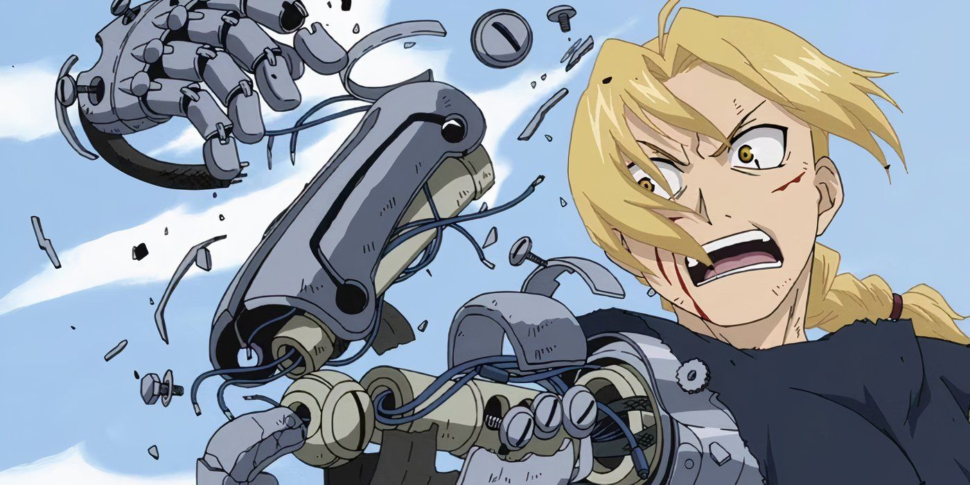 Edward&rsquo;s automail is destroyed by Father