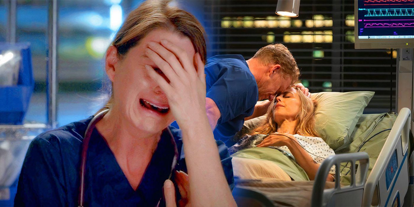 Ellen Pompeo as Meredith Grey, Kevin McKidd as Owen Hunt and Kim Raver as Teddy Altman in Grey's Anatomy