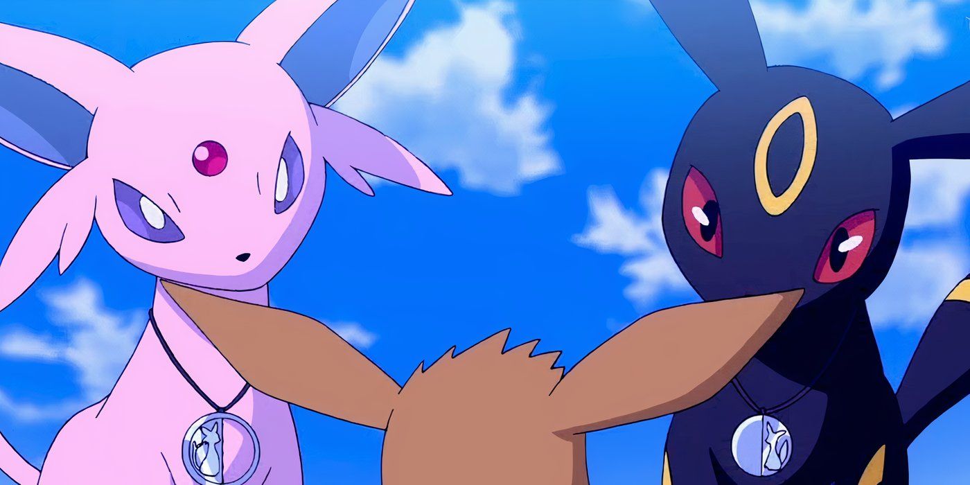 Espeon y Umbreon usan colgantes durante el día.