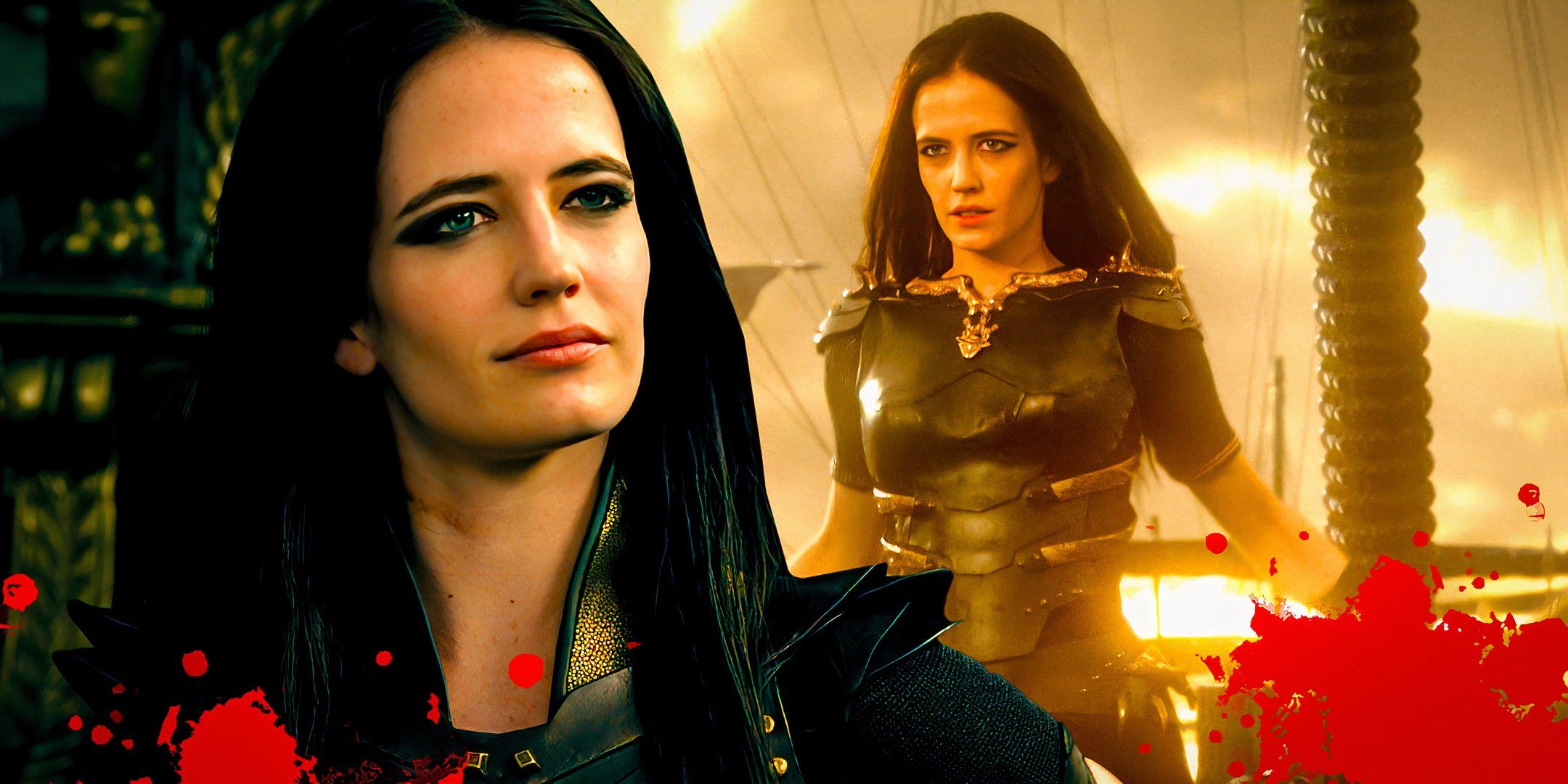 Eva Green as Artemisia looking serious in 300: Rise of an Empire
