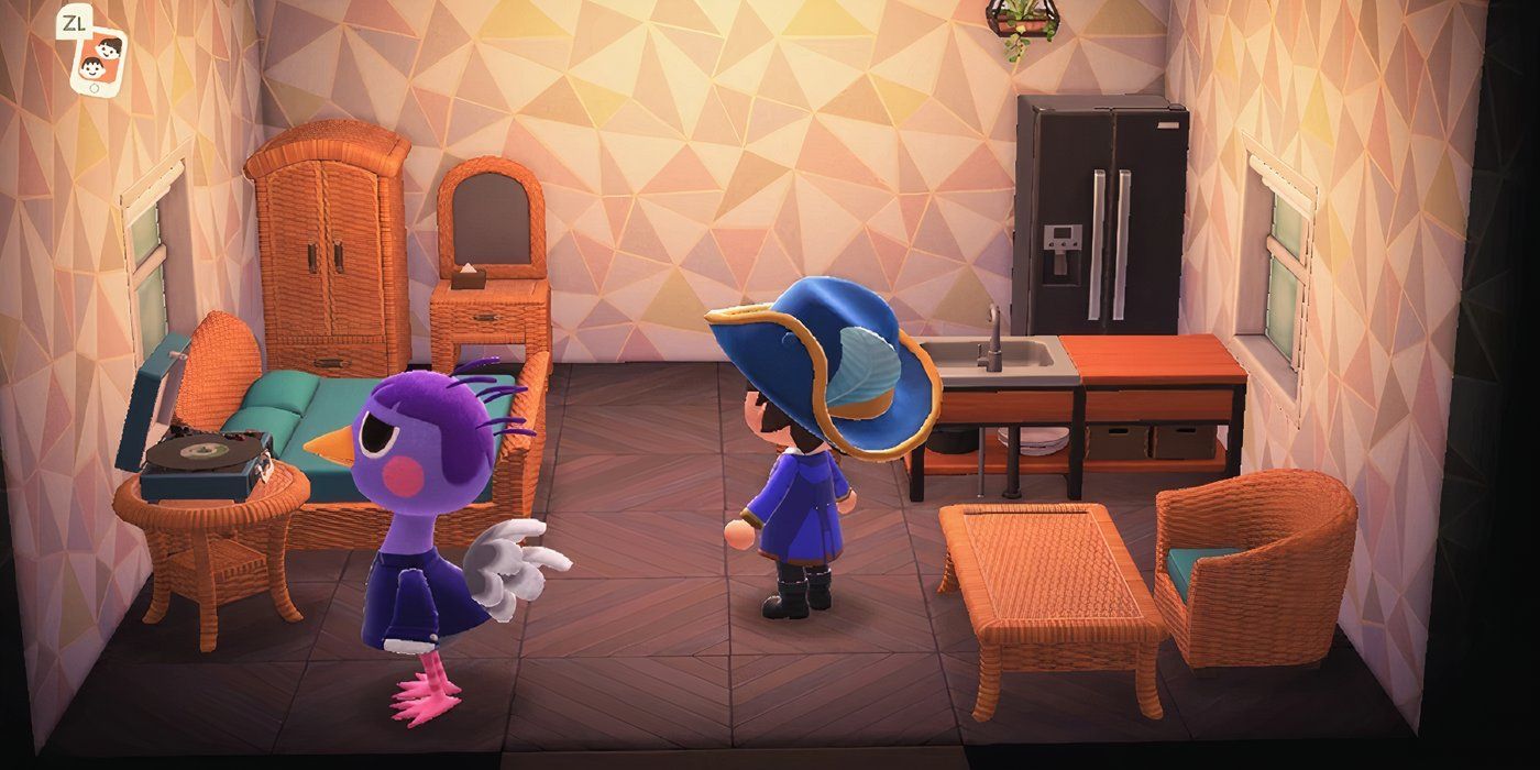 Explorando o quarto de Queenie em Animal Crossing