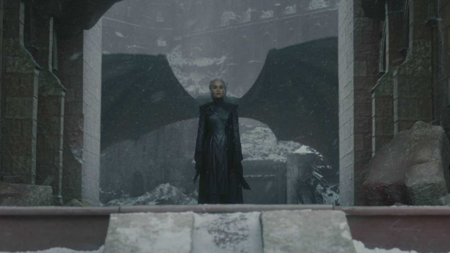 Daenerys Targaryen in Game Of Thrones season 8, episode 6, "The Iron Throne"