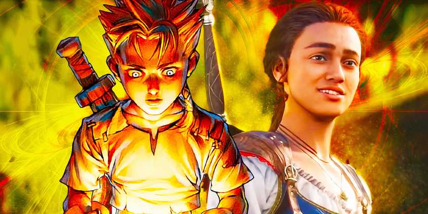 Fable 4 and the Fable 1 protagonist side by side with glowing yellow behind them.