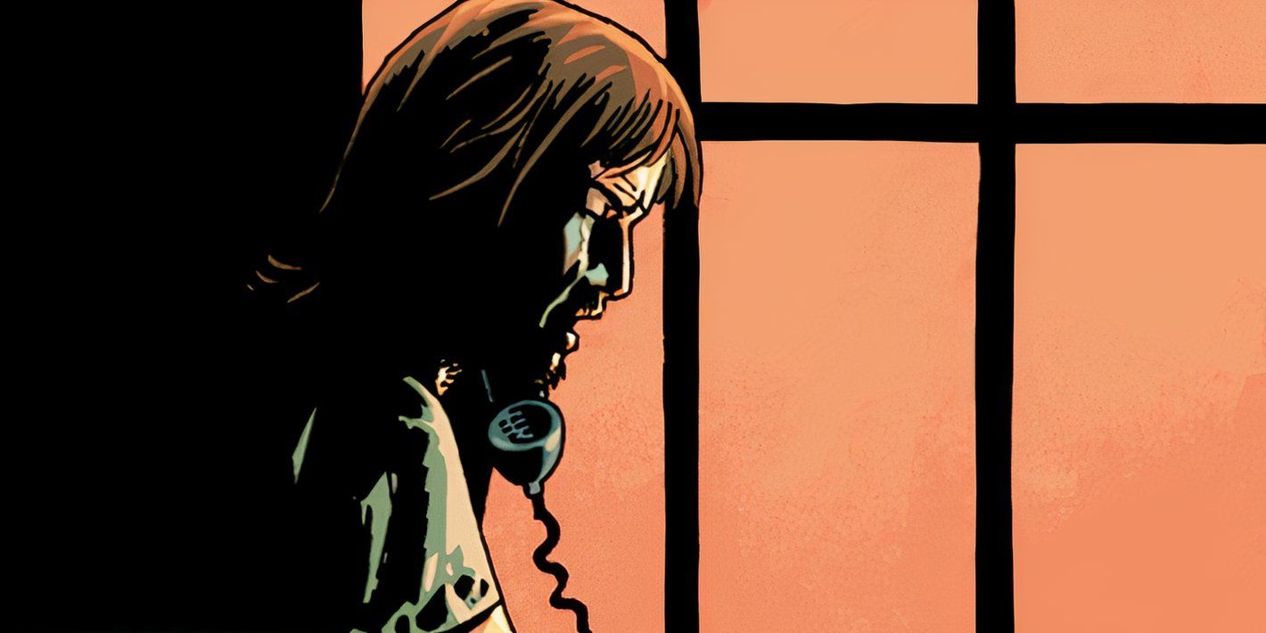 Featured Image: Rick Grimes holding a telephone to his ear in front of a window that looks like cell bars.