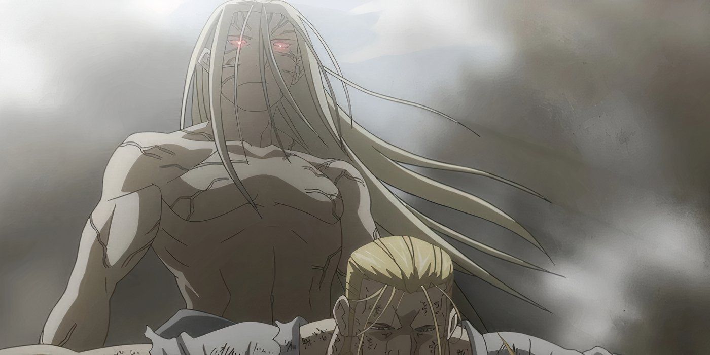 Hohenheim protecting Edward from Father