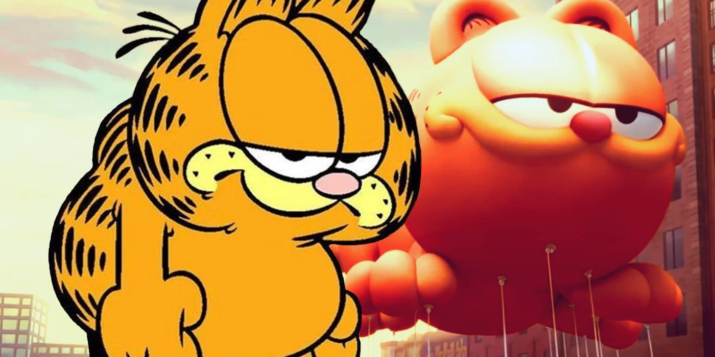 garfield with his thanksgiving balloon