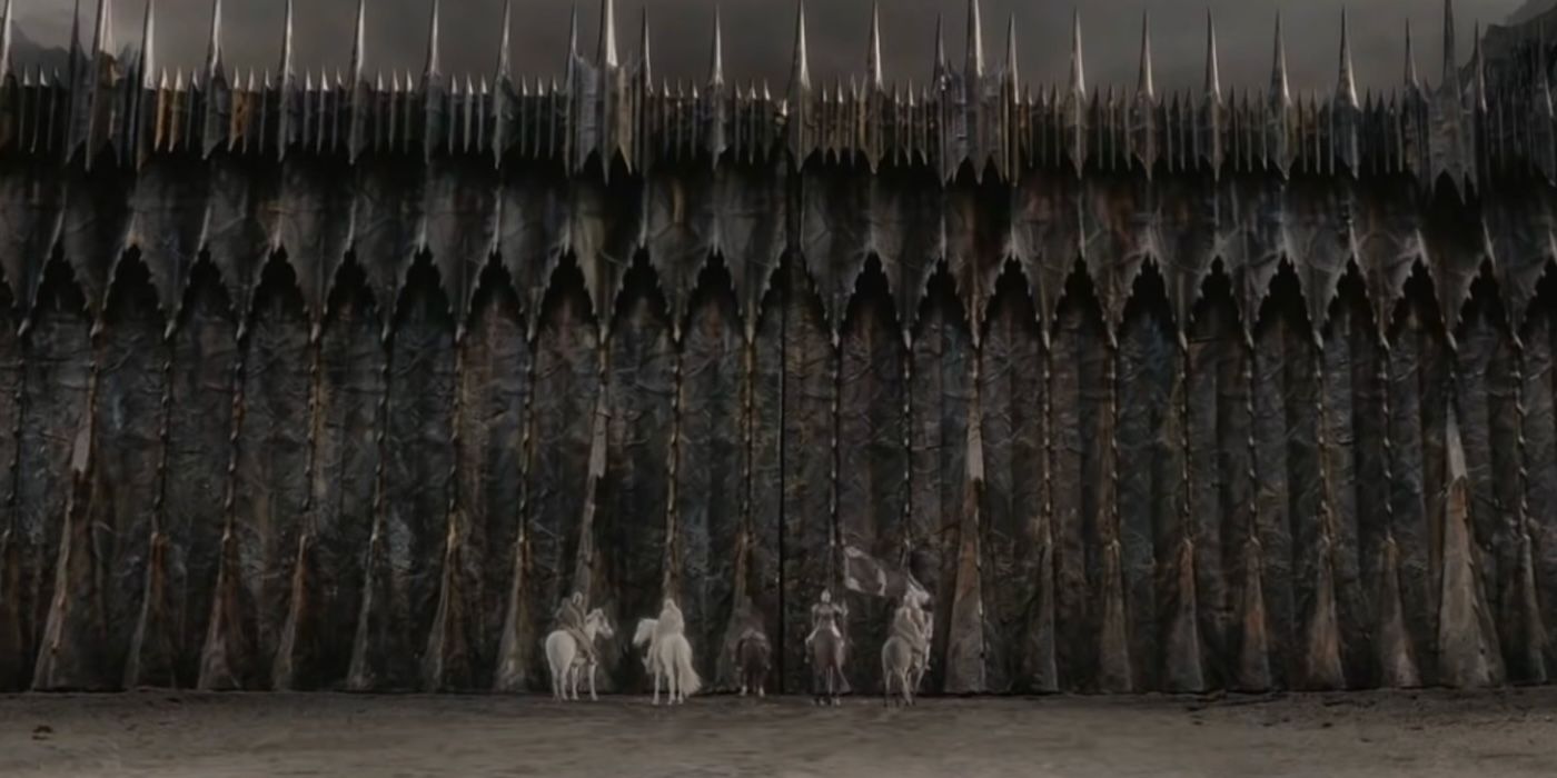 Gates of Mordor in The Lord of the Rings: The Return of the King.