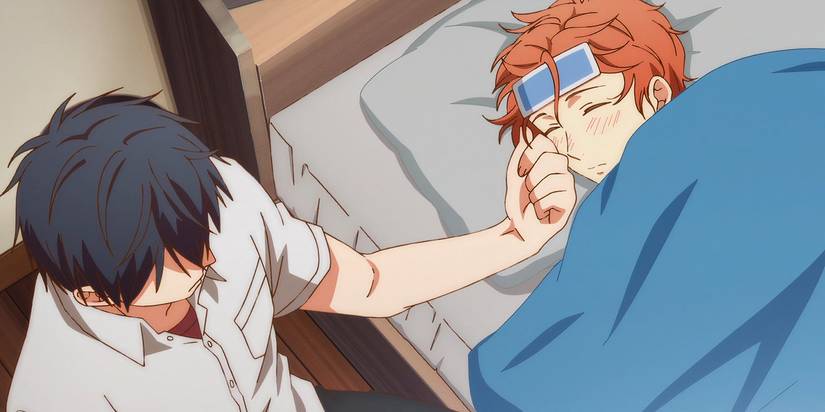 Given anime Uenoyama and Mafuyu cute BL couple