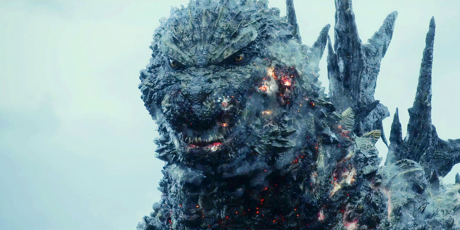 Godzilla looking angry in Godzilla Minus One