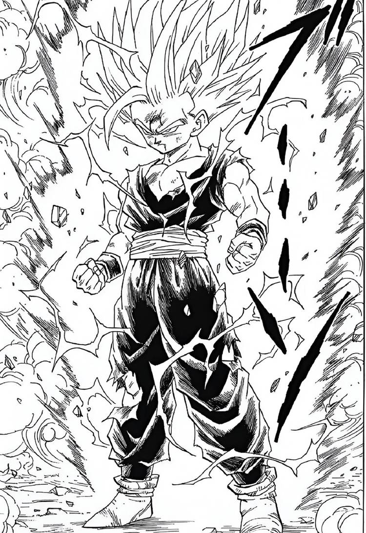 gohan super saiyan 2 dragon ball manga