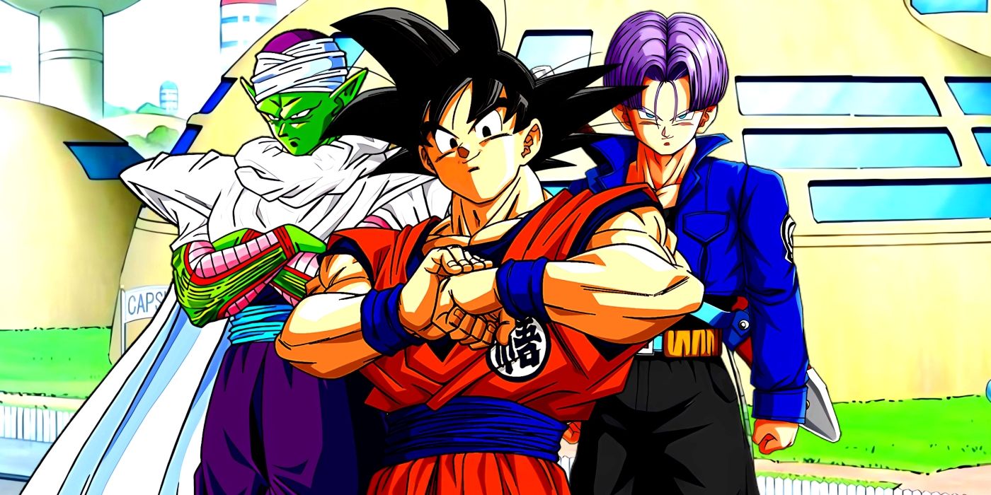 Goku, Piccolo, and Trunks