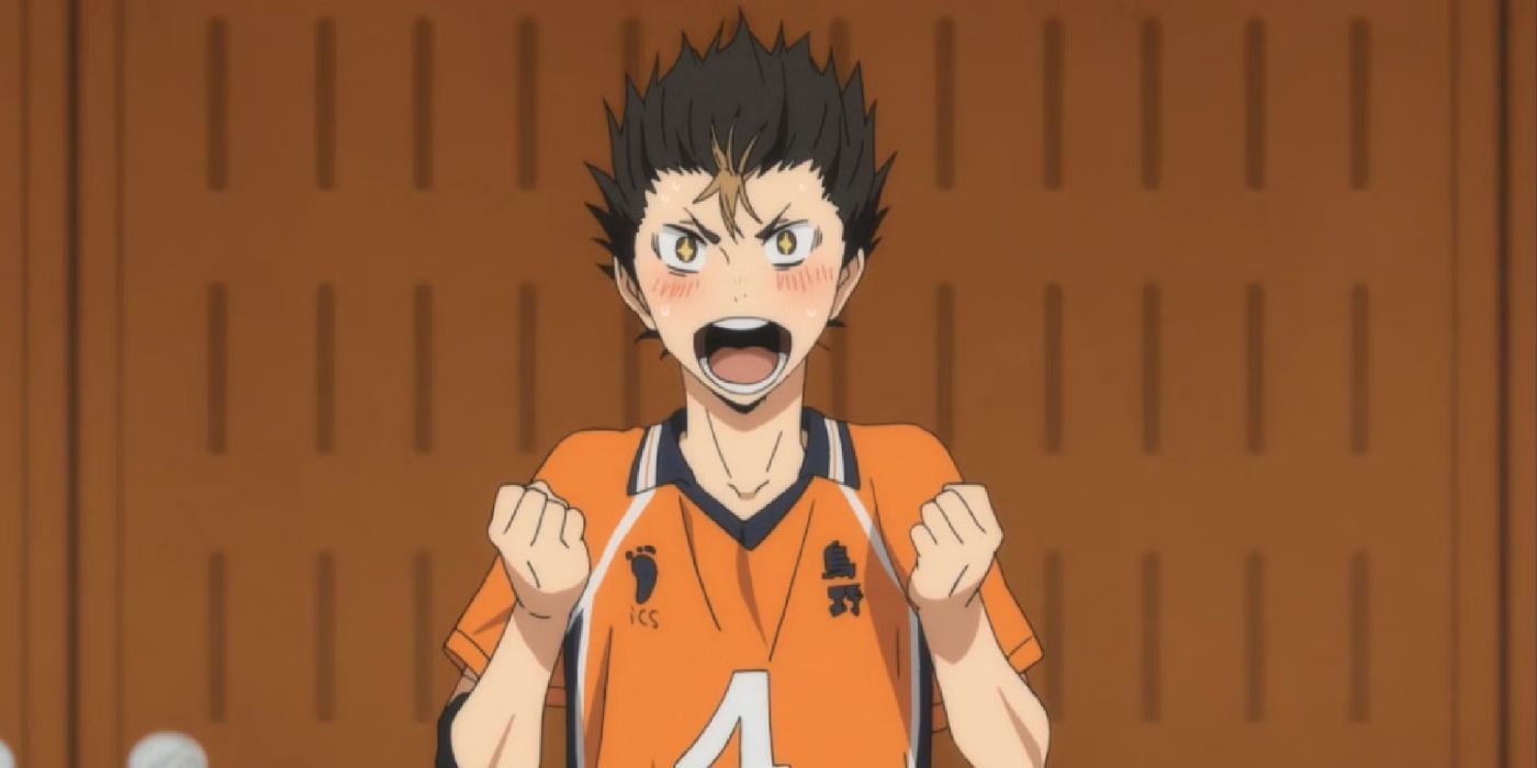 Haikyu!! Nishinoya with sparkly eyes 
