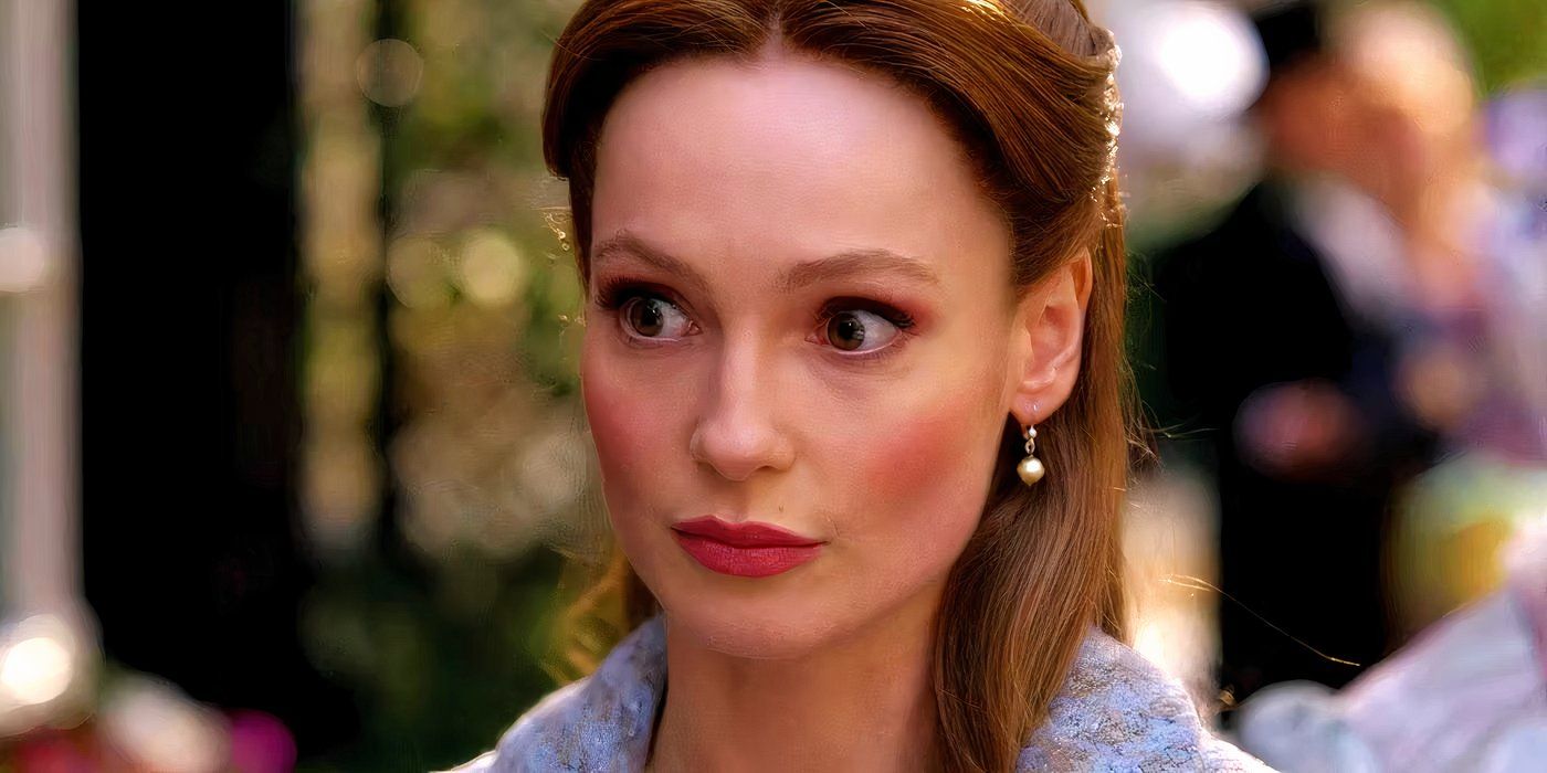 Hannah Dodd as Francesca Looking Surprised in Bridgerton Season 3 Episode 4