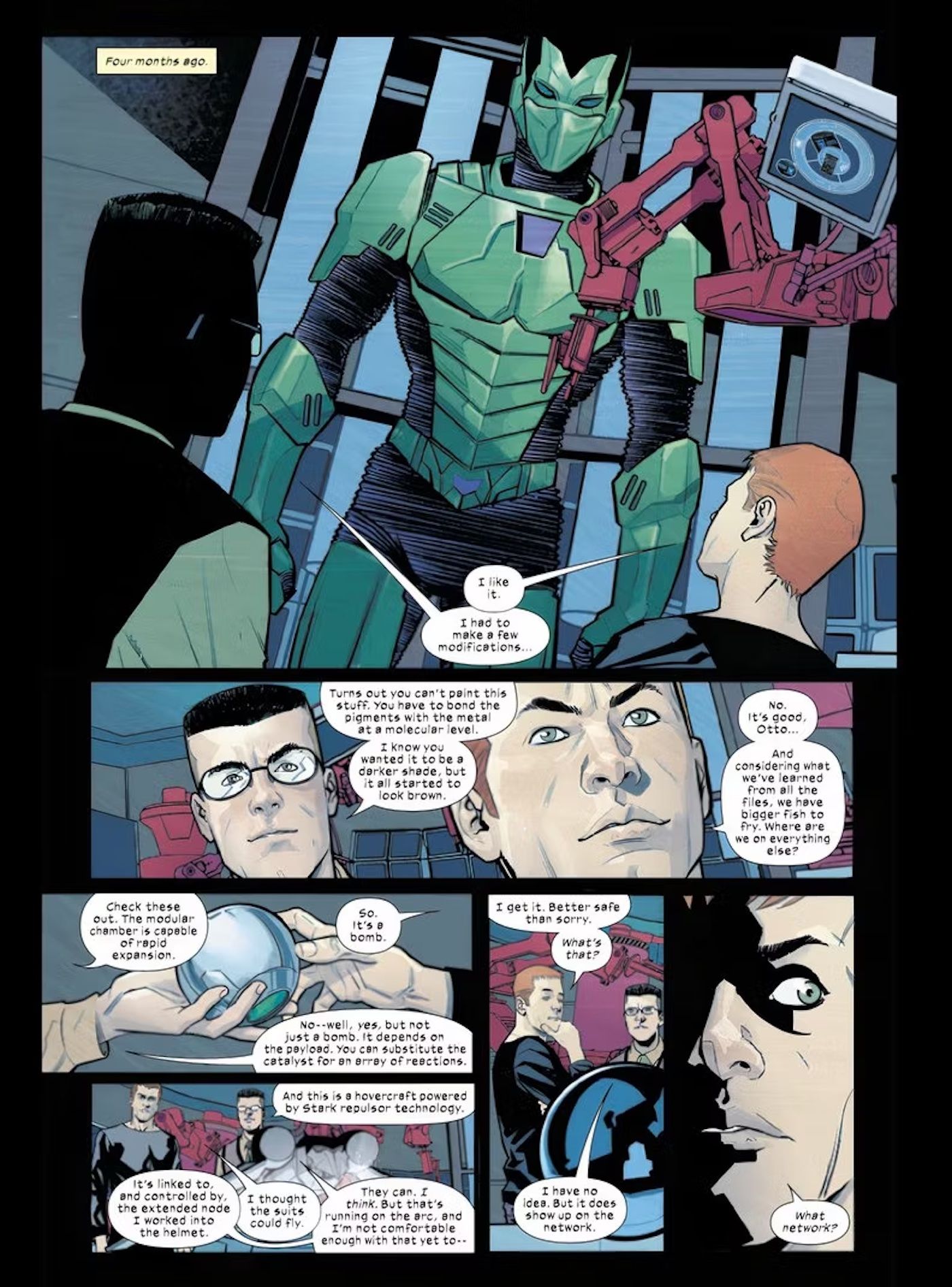 Harry Osborn constrói seu traje de Duende Verde no novo Ultimate Universe