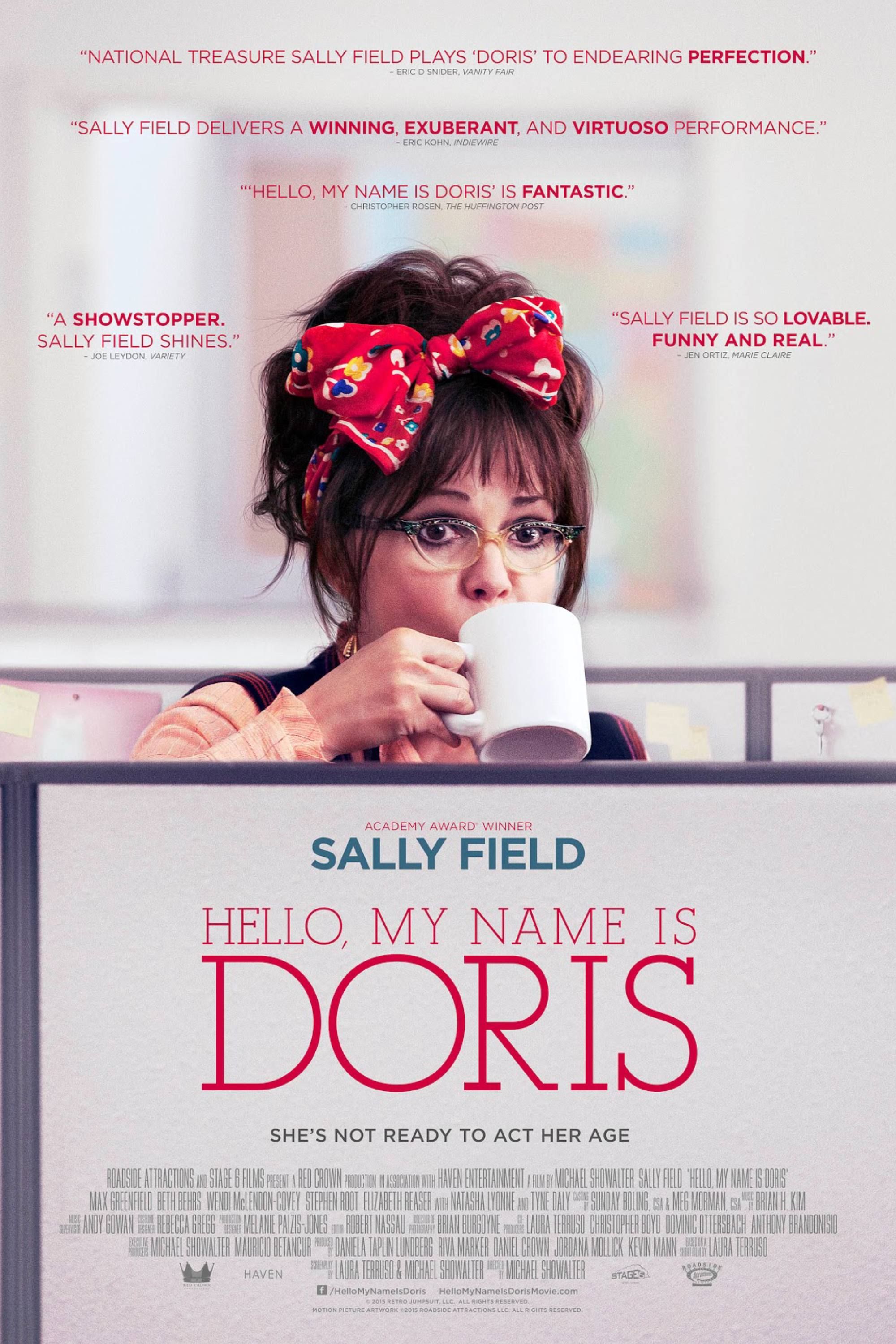 Hello, My Name Is Doris (2015) - Poster - Sally Field Drinking