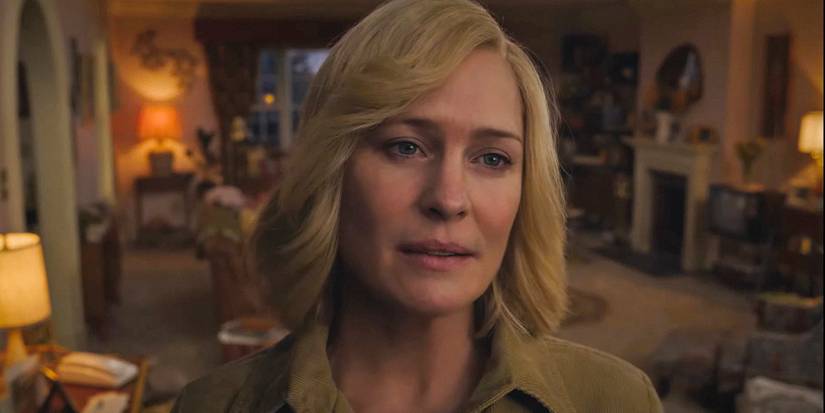 Robin Wright looking nostalgic in Here