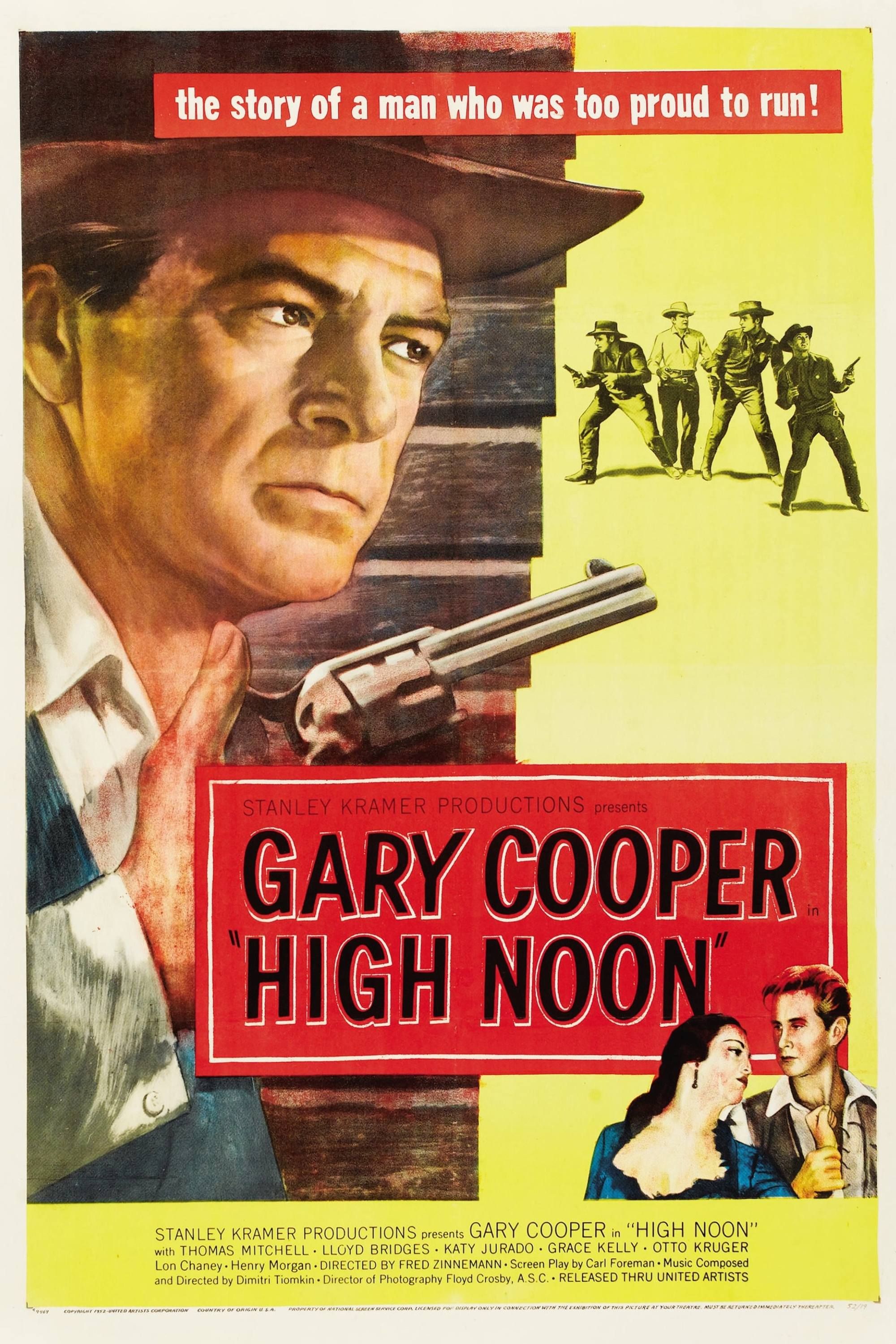 High Noon - Poster - Gary Cooper with a pistol