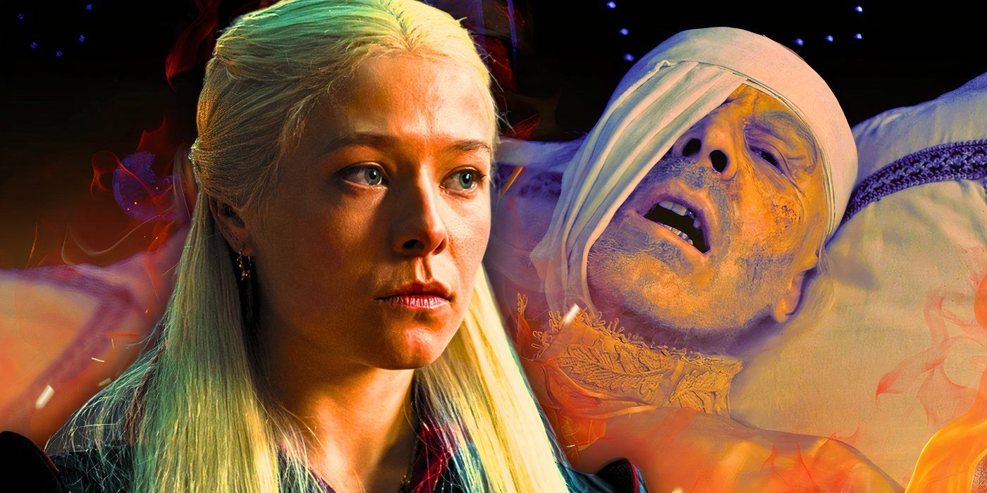 Rhaenyra and Viserys from House of the Dragon season 1