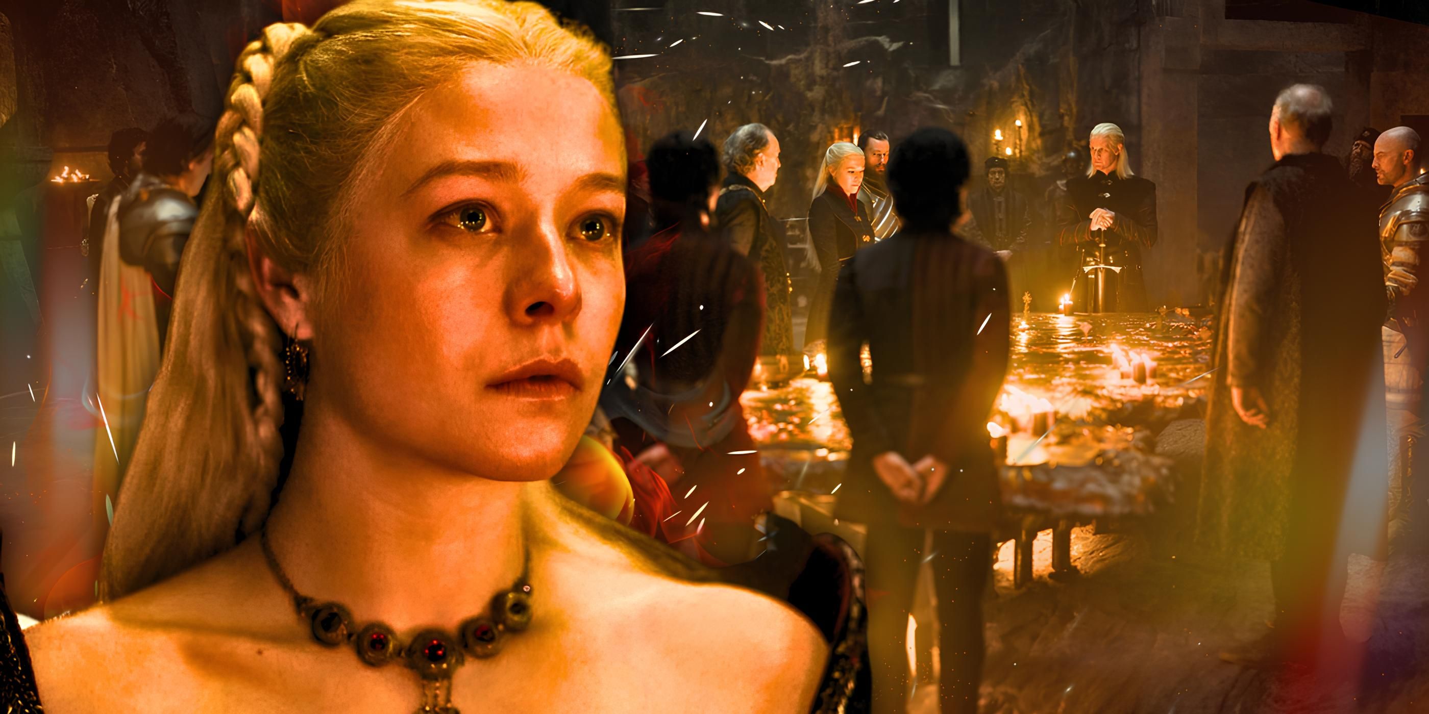 Rhaenyra and the Black Council House of the Dragon