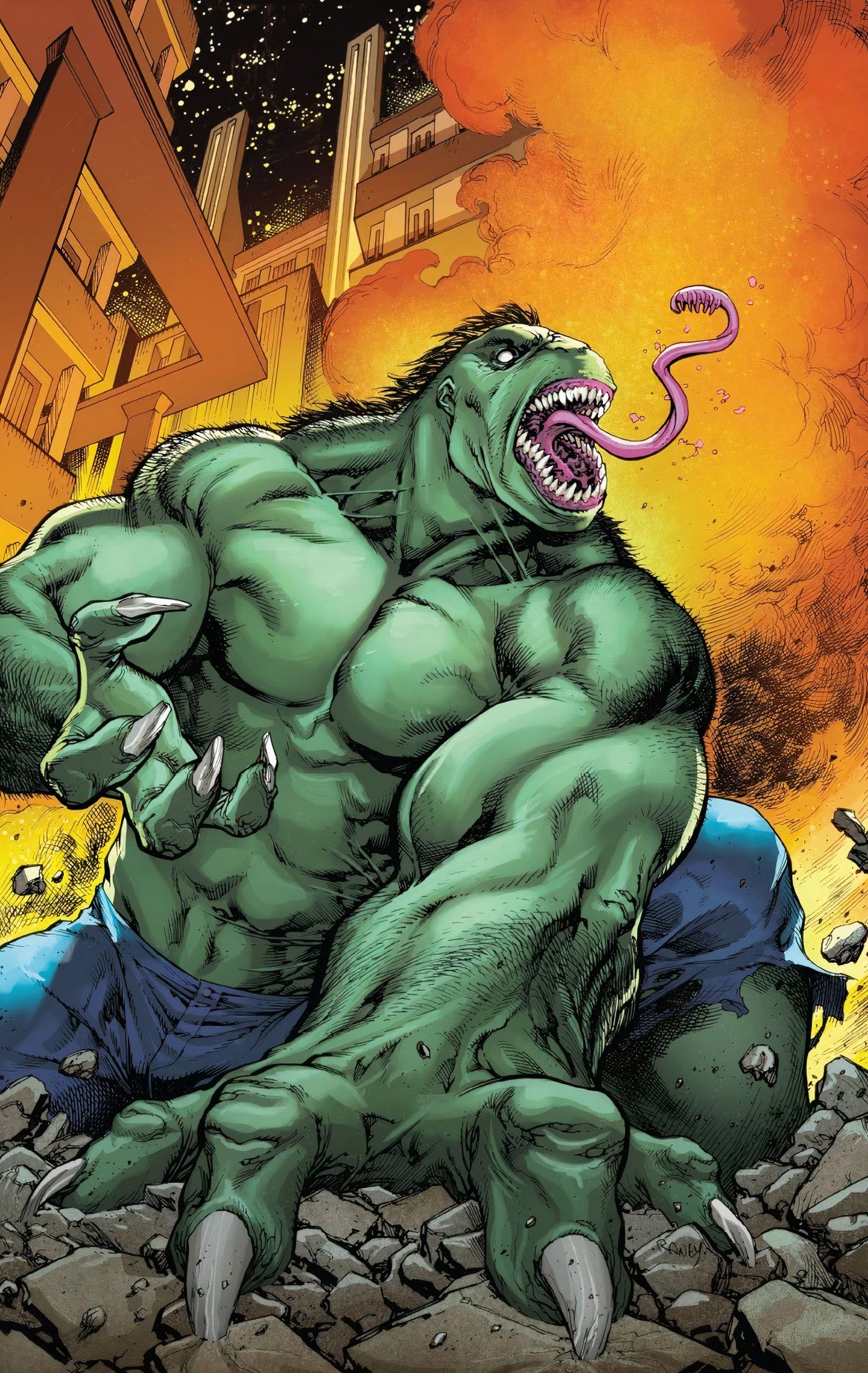 Hulk 2099 Showing Off His Weird Tongue