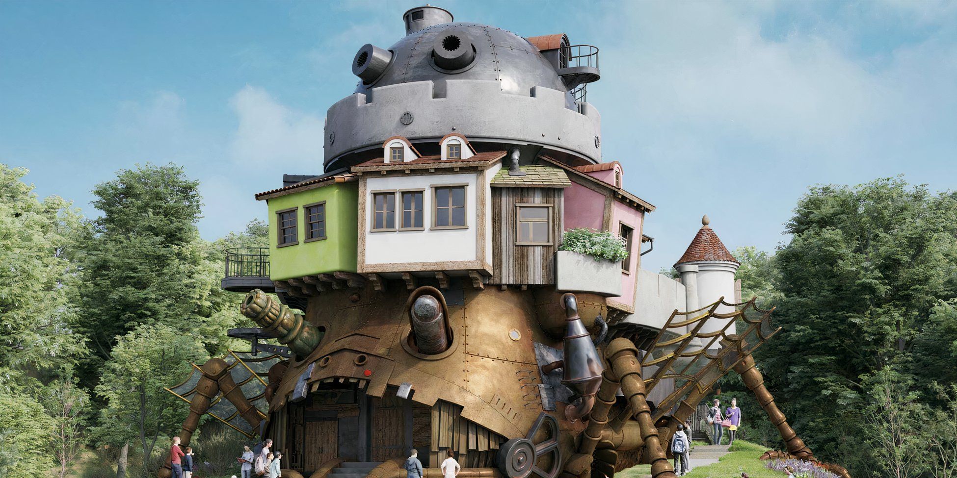 Howl's Moving Castle building Ghibli Park