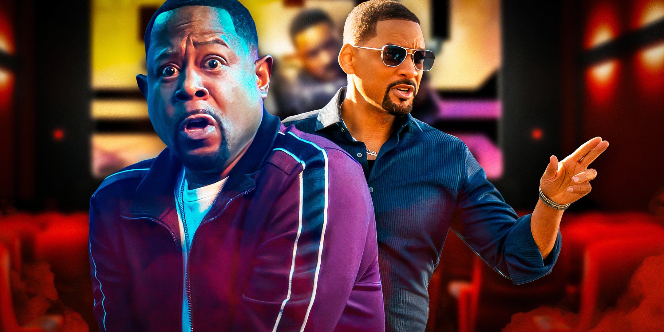 Marcus Burnett (Martin Lawrence) and Mike Lowrey (Will Smith) and Bad Boys: Ride or Die in theaters