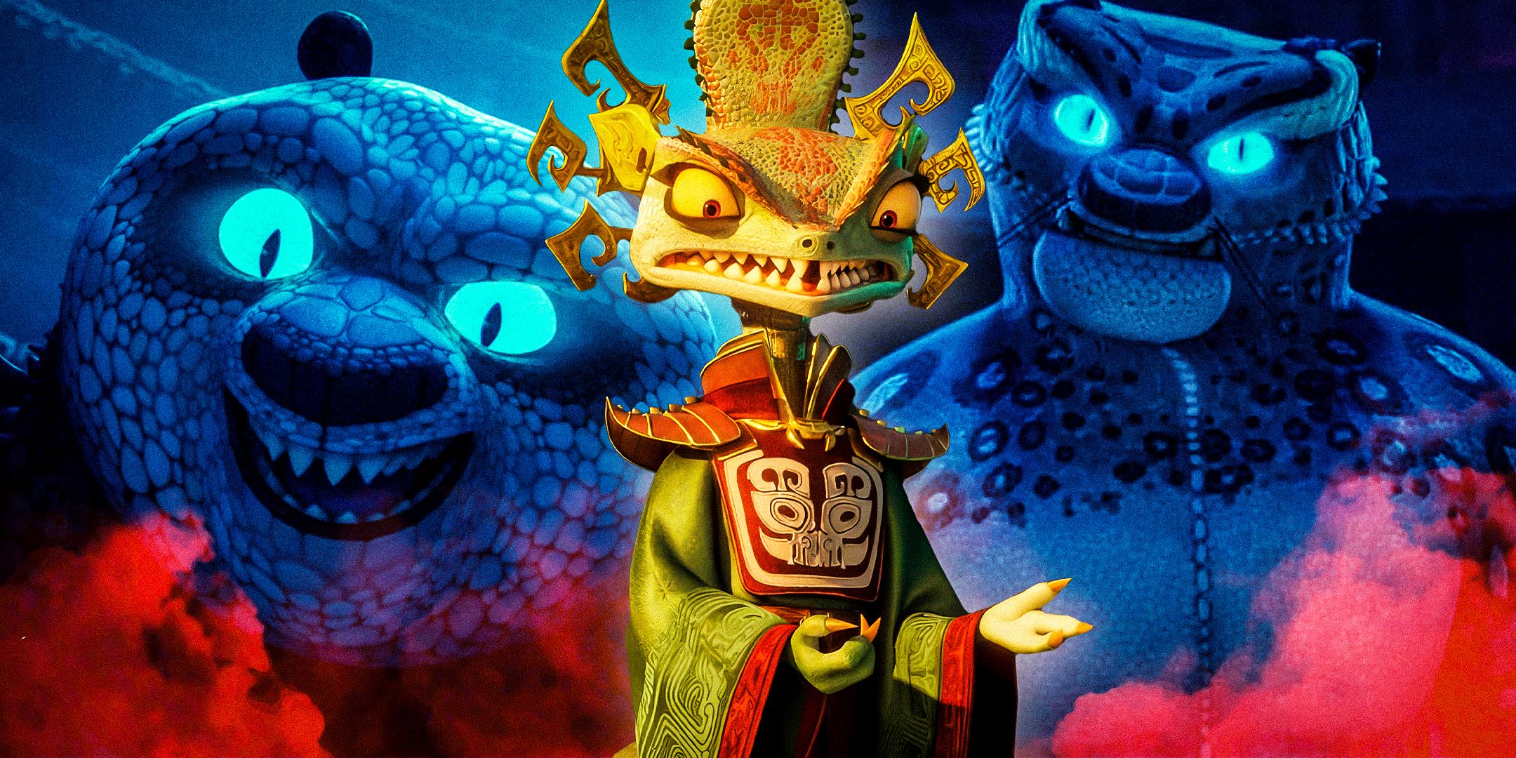 Every Animal The Chameleon Transforms Into In Kung Fu Panda 4