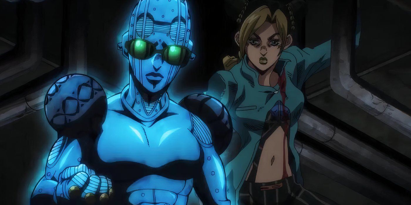 Jolyne Cujoh et Stone Free Stand L'aventure bizarre de JoJo