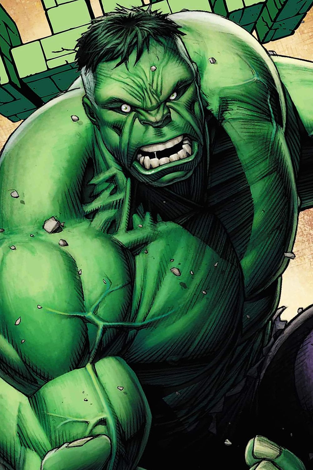 Arte cómico de última llamada del Increíble Hulk de Dave Keun