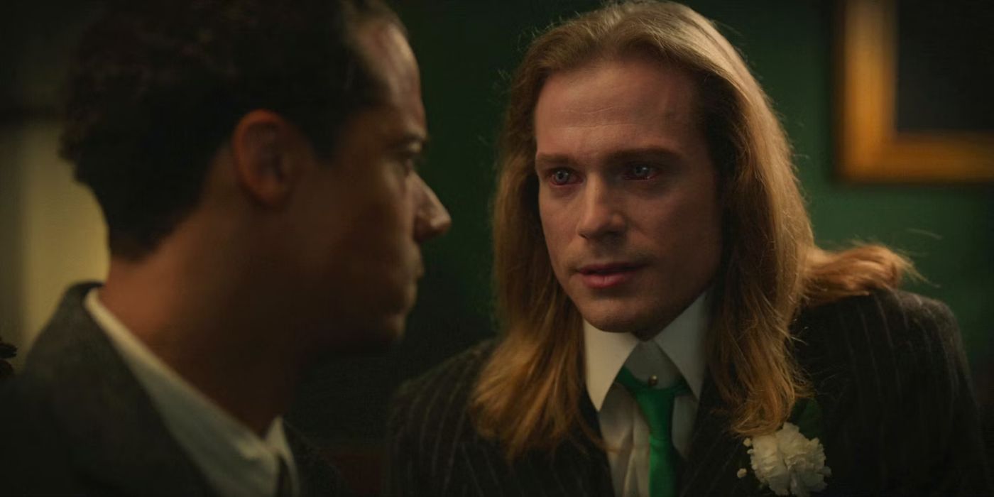 Jacob Anderson sebagai Louis de Pointe de Lac dan Sam Reid sebagai Lestat de Lioncourt dari acara Wawancara dengan Vampir
