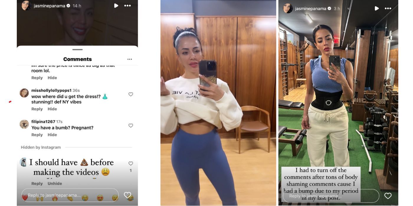 Jasmine Pineda In 90 Day Fiance on Instagram addressing rumors about being pregnant