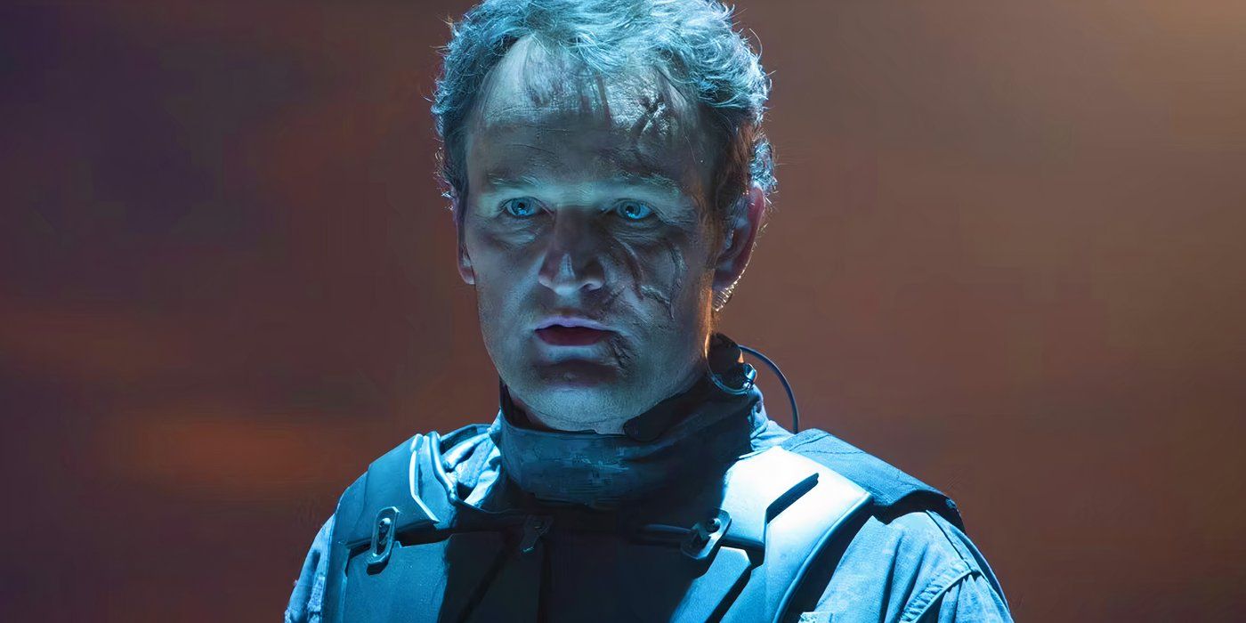 Jason Clarke with scars in Terminator Genisys