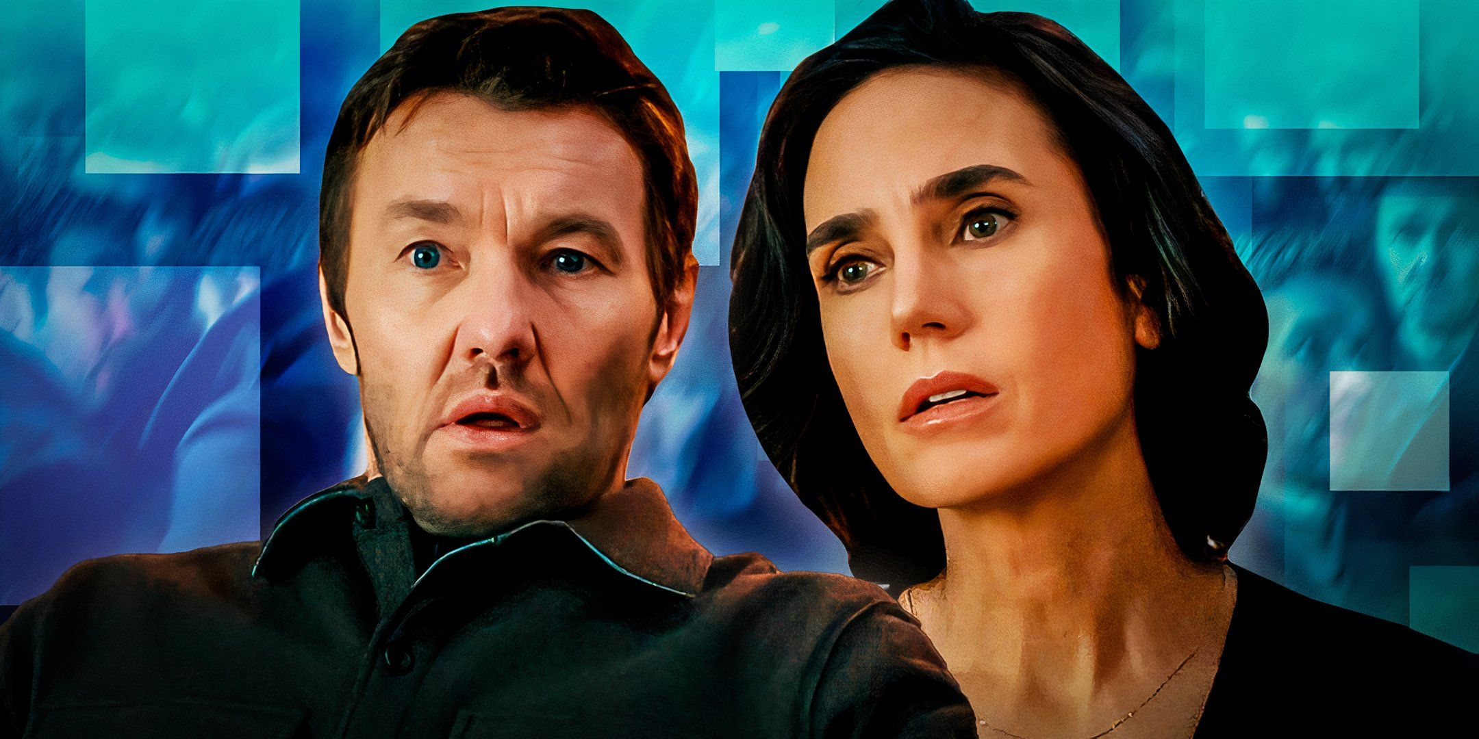 Joel Edgerton as Jason and Jennifer Connelly as Daniela in Dark Matter