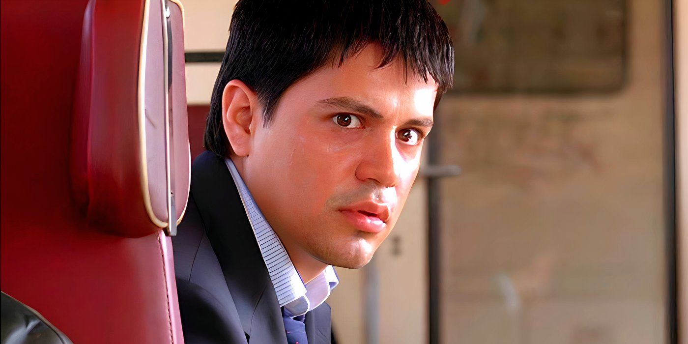 Jay Hernandez as Paxton Rodriguez Staring from His Train Seat in Hostel