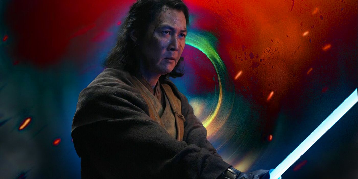 Jedi Master Sol with his lightsaber ignited in Star Wars The Acolyte.