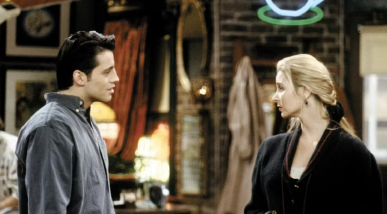 Joey and ursula on the Central Perk in Friends (1)