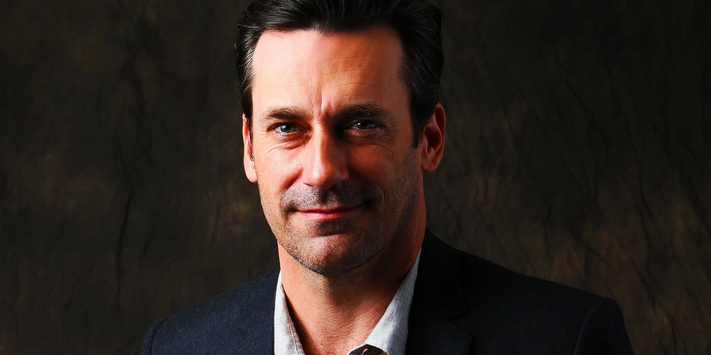 Jon Hamm smiling at the camera