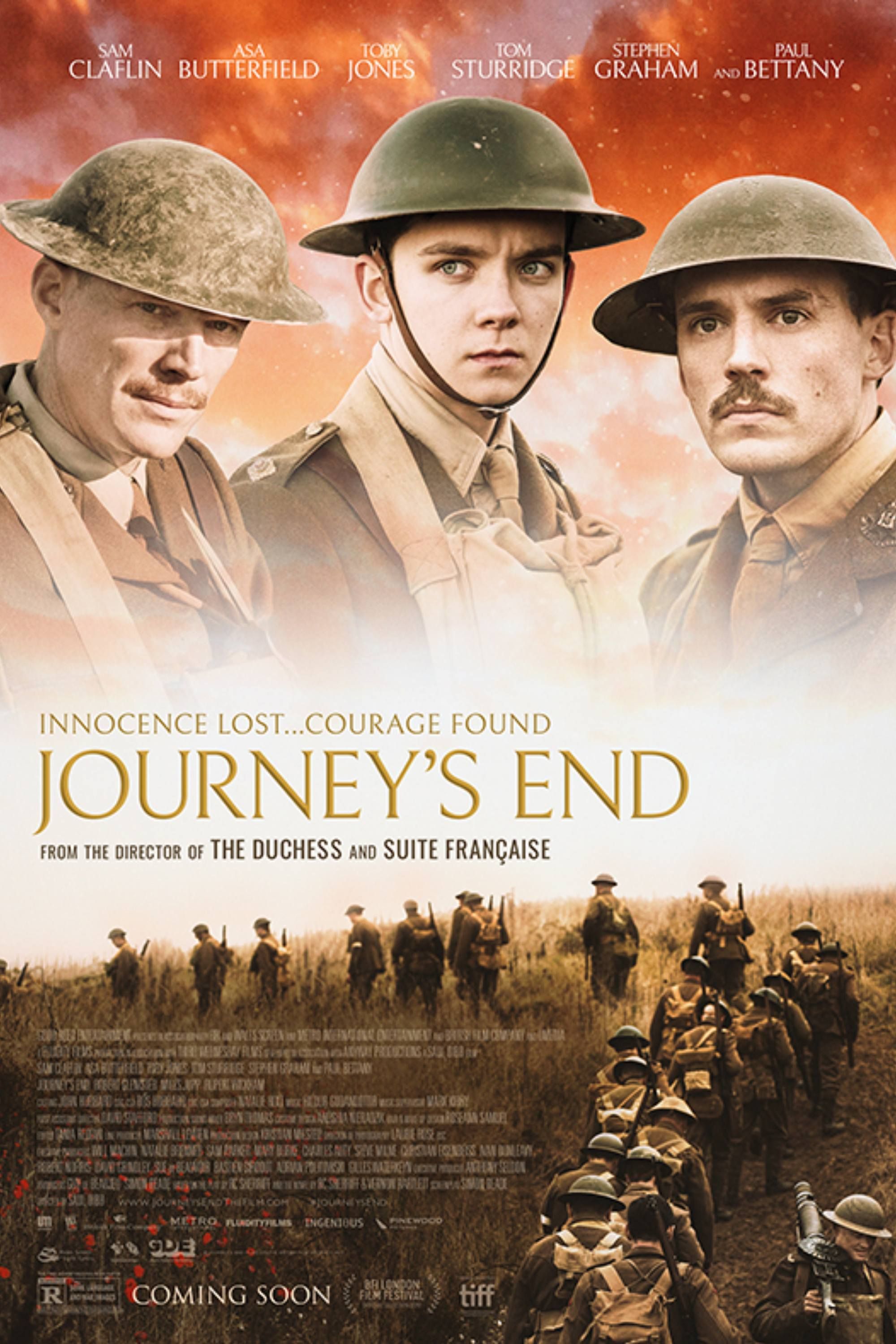 Journey's End (2017) - Poster - Sam Clafin, Asa Butterfield & Toby Jones