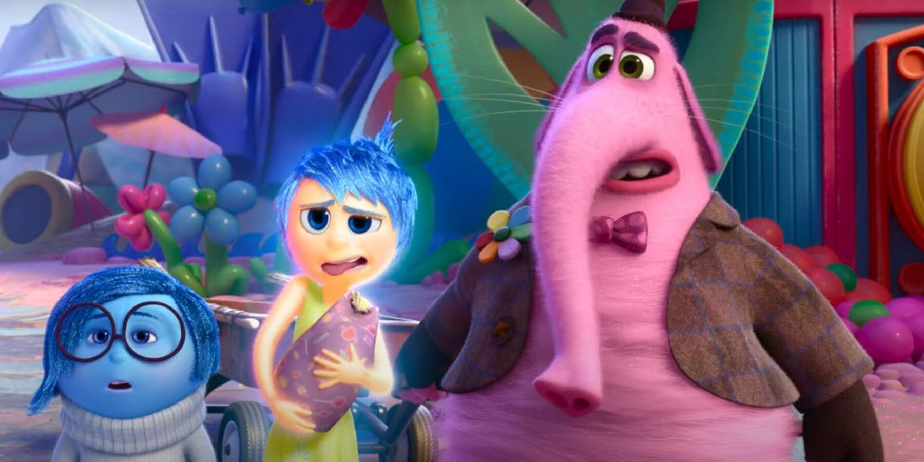 Joy Looking Disgusted While Sadness And Bing Bong Look Confused At Riley's Imaginary Boyfriend In Inside Out.jpg