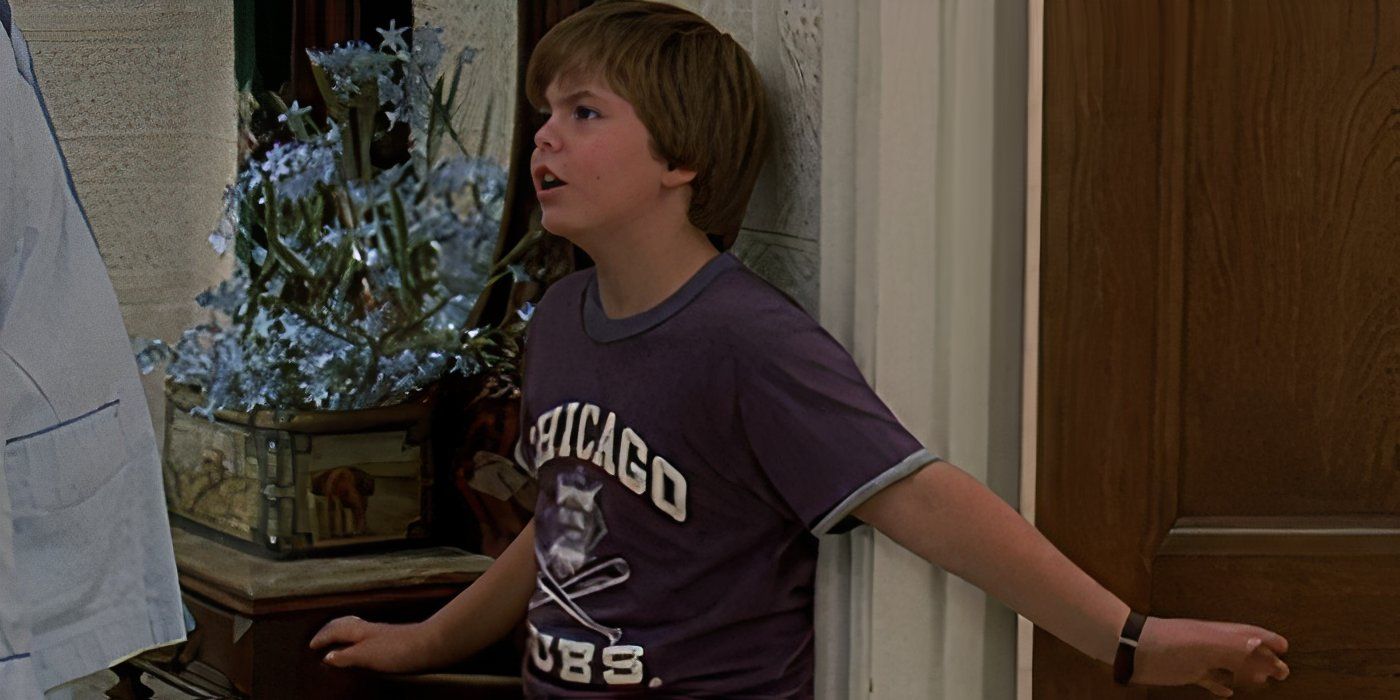 Justin Henry as Mike Baker Blocking a Doorway in Sixteen Candles