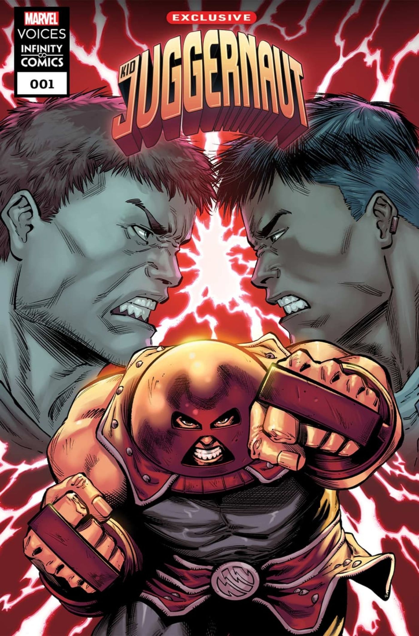 Cover of Kid Juggernaut featuring the titular hero making a fist.