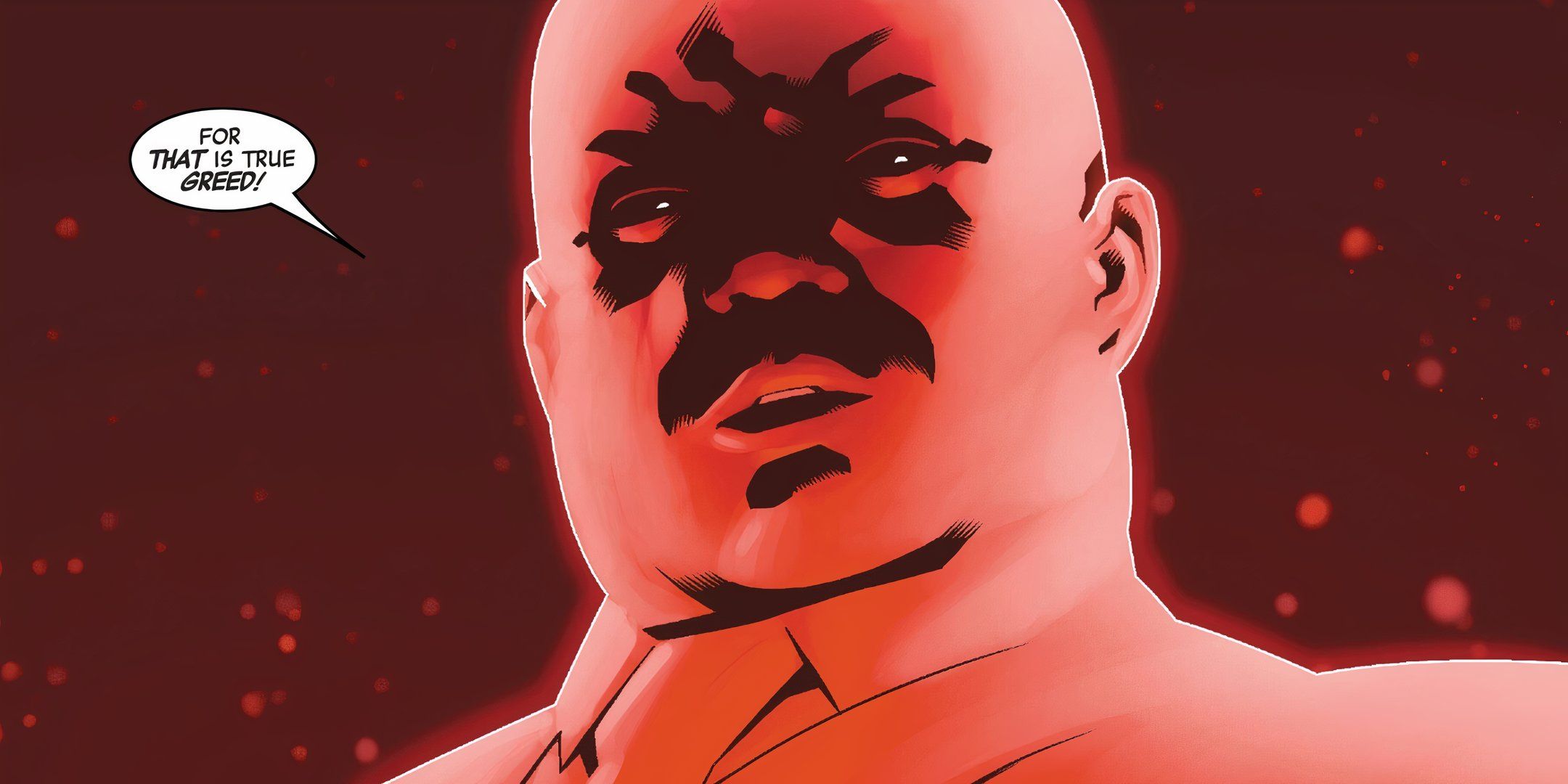 Kingpin on True Greed Marvel