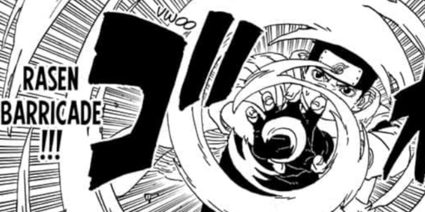 Konohamaru using new Rasengan technique after learning the original from Naruto