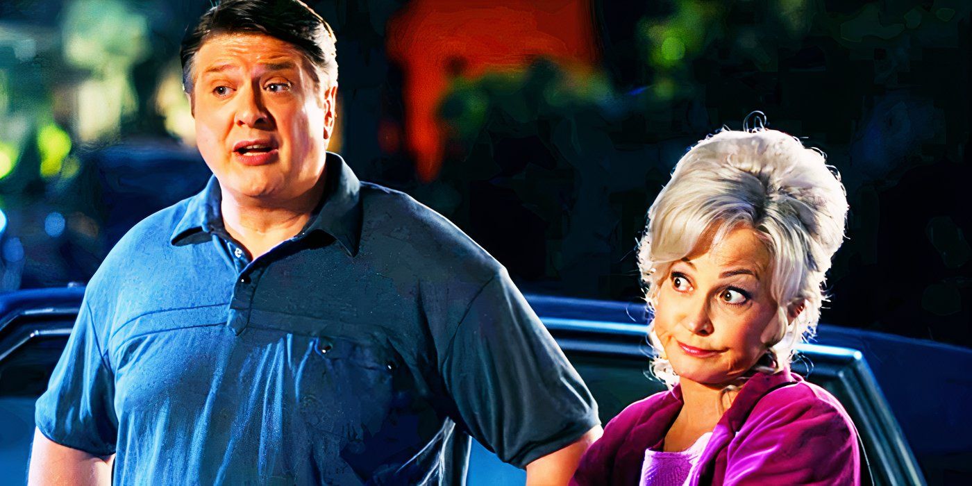 Lance Barber as George and Annie Potts as Meemaw in Young Sheldon